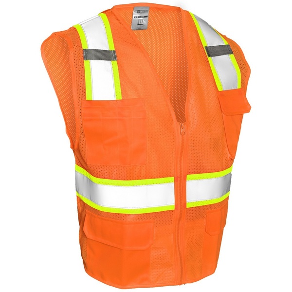 Kishigo M, Orange, Class 2, All Mesh Contrast Vest 1196-M